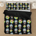 High for Life Rick & Morty 420 Marijuana Bedding Set