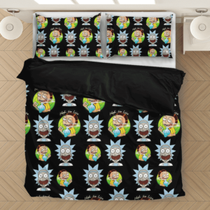 High for Life Rick & Morty 420 Marijuana Bedding Set