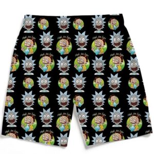 High Life Adventures of Rick & Morty Pattern 420 Men's Shorts