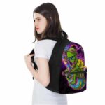 Hip Alien with a Huge Bong Galaxy Floating Dopest Backpack