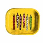 Hippie Fruit Wrapped 420 Cannabis Joints Rolling Tray