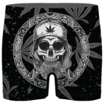 Hippie Skull Awesome Marijuana Leaves Dope Men's Boxer Brief