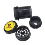 Honeypuff Stoner Weed Man Logo Black Marijuana Herb Grinder