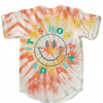 It Is Not A Bad Idea Reggae Tie Dye Stoner Weed Baseball Jersey