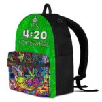 Its 420 Somewhere Indica Colorful and Trippy Dope Backpack