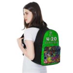 Its 420 Somewhere Indica Colorful and Trippy Dope Backpack