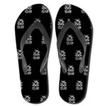 It's 420 Somewhere Pattern Black Weed Flip Flops Slippers