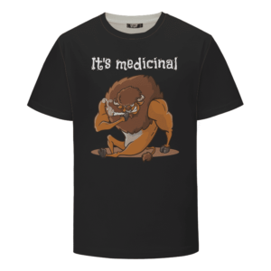 It's Medicinal Stoned Smoking Taurus Dope Black T-shirt