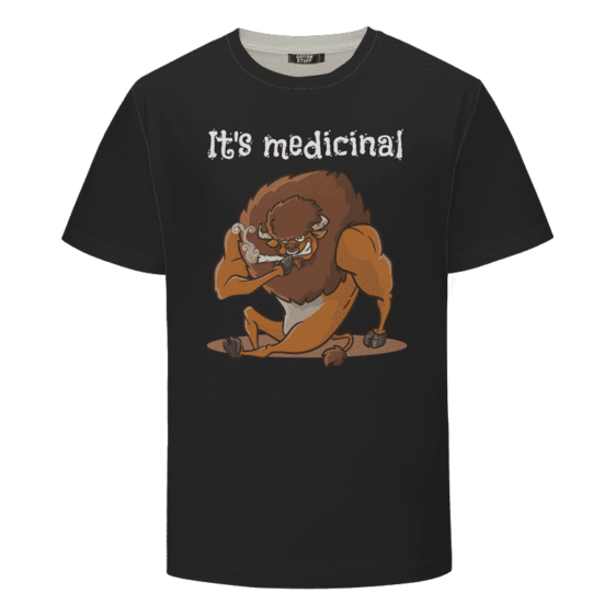 It's Medicinal Stoned Smoking Taurus Dope Black T-shirt
