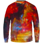 JFK Tribute Smoking Joint Dope Trippy Art Crewneck Sweatshirt - Back Mockup