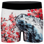 Japanese Art Painting Cherry Marijuana Blossoms 420 Men's Boxers