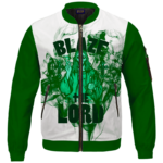 Jesus Smokes Blaze The Lord Funny Art 420 Marijuana Bomber Jacket