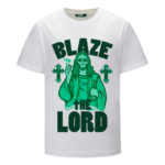 Jesus Smokes Blaze The Lord Funny Art 420 Marijuana T-Shirt