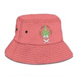 Just Chill Happy Weed Meditating Cartoon Cute Bucket Hat
