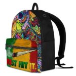 Just Hit It Spliff Colorful Trippy Background Epic Backpack