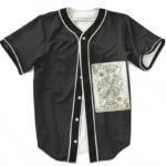 King Of Marijuana Card Awesome 420 Weed Black Baseball Jersey