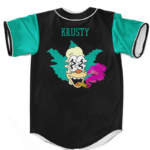 Krusty The Clown Kush 420 Marijuana Weed Baseball Jersey
