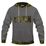 Kush Collective Marijuana Saiyan Logo Grey Awesome 420 Hoodie