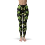 Cartoony Weed & Kush Joint Pattern Leggings