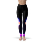 Psychedelic Human Art Trippy Black Yoga Pants