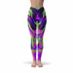 Trippy Aliens Smoking Joint Psychedelic Leggings
