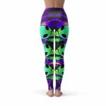 Trippy Aliens Smoking Joint Psychedelic Leggings