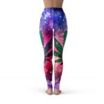 Dope Marijuana Galaxy Background Leggings