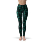 Classic Marijuana Leaf Over All Pattern Leggings