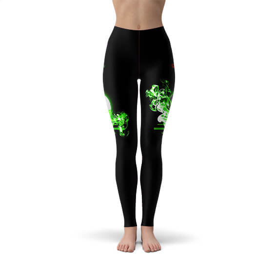 Just Get High 3D Skull & Weed Leaf Yoga Pants