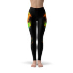 Lighting a Spliff Trippy Smoke Leggings