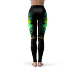 Lighting a Spliff Trippy Smoke Leggings