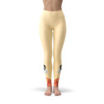 Girl in Mask Smoking Kush Gold Leggings