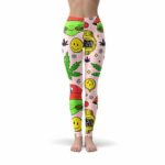 420 is Weed & Pizza Time Trippy Leggings