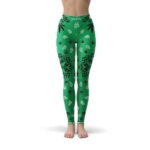 Bandana Paisley Stoner Green Yoga Pants