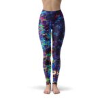 Psychedelic Blue Gradient Artwork Yoga Pants