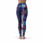 Psychedelic Blue Gradient Artwork Yoga Pants