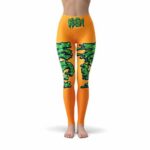 420 Kush Drip Art Graffiti Orange Yoga Pants