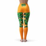 420 Kush Drip Art Graffiti Orange Yoga Pants