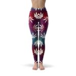Glittery Marijuana Seamless Pattern Leggings
