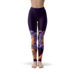 Tattooed Girl Smoking Joint Vibrant Leggings
