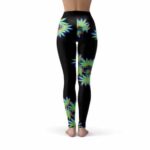 Minimalistic Weed Anaglyph 3D Leggings