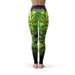 Marijuana Kush Retro Tree Awesome Yoga Pants