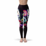 Dope Five Finger Weed Trippy Art Leggings