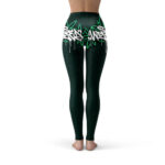 420 Weed Graffiti Art Black Compression Pants