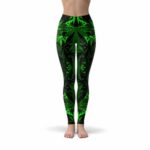 Abstract Cannabis Leaf Dope Yoga Pants