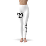 Sprayed Hip Hop Graffiti 420 Weed Leggings