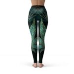 Awesome Gold Outline Marijuana Leaf Leggings