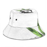 Lady Liberty Smoking Freedom Mary Jane Art White Bucket Hat