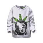 Lady Liberty Smoking Freedom Mary Jane Kids Sweatshirt