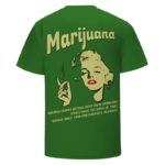 Legalize Marijuana Marilyn Monroe Smoking Dope 420 T-shirt